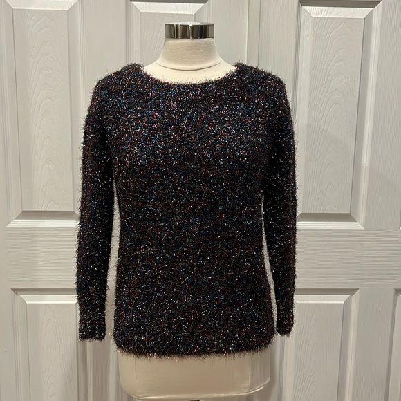 NWOT NY & Company Metallic Multicolored Textured Sweater - Picture 11 of 11